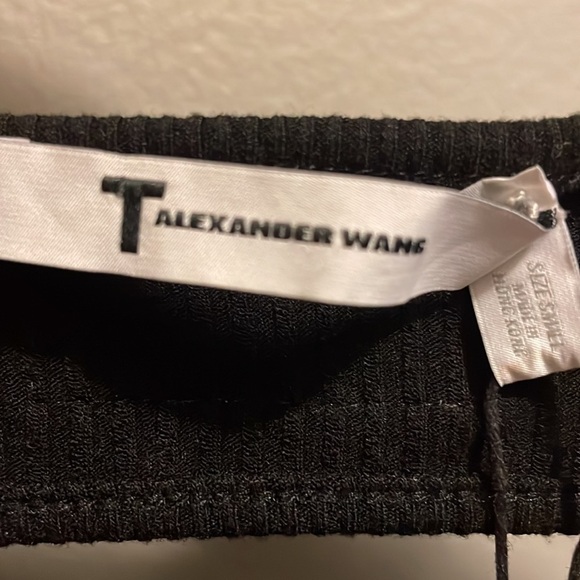Alexander Wang T Black ribbed black cutout dress small NWT - Picture 9 of 10